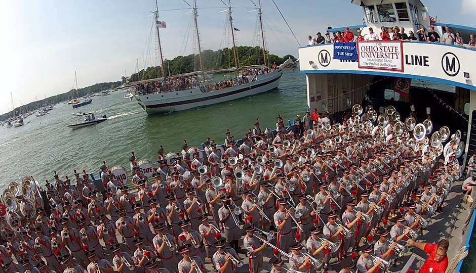 Photo of The Ohio State Band At Put-in-Bay!
